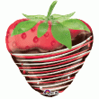 Ballon Alu Forme de fraise 18"