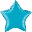 Ballon Alu Etoile Turquoise 50cm (20") Qualatex