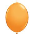 Ballons Qualatex Quicklink Orange en poche de 50 Ballons 12" (30cm)