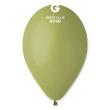 Ballon GEMAR 12'' 30 cm VERT Olive en poche de 50 ballons