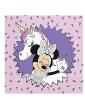 20 Serviettes en papier Jetables Minnie et la licorne Disney 33 x 33 cm