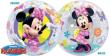 Ballon Qualatex Bubbles Rond  Minnie Mouse Disney  22" ( 56 cm)