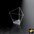 10 Verrines Triangulaires Transparentes 70 cc