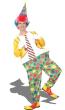 Costume adulte luxe clown combinaison avec cerceau