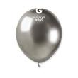 Ballon  12'' 30 cm SHINY Argent Silver en poche de 5 ballons