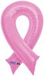 Ballon Alu Anagram Forme de ruban rose contre le cancer du sein grand modèle