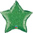 Ballon Alu Etoile Crystal Verte green 50cm (20") Qualatex