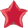 Ballon Alu Etoile Rouge Ruby 50cm (20")
