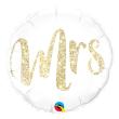 Ballon Alu Qualatex 45 cm 18″ Mrs. Glitter Gold