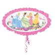 Ballon Alu forme Anagram de forme ovale avec les princesses Disney.