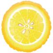 Ballon Alu forme de "Tranche de Citron" JAUNE
