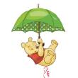 Ballon Alu  winie l'Ourson et Parapluie Super Shape