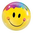 Ballon BUBBLES Qualatex 56cm de diamètre Smile Face Rigolo