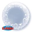 Ballon Bubble Deco bubble 24" (61cm) transparent coeur autour