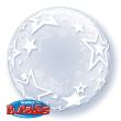 Ballon Bubble Deco bubble 24" (61cm) transparent etoiles autour