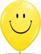 Ballon Qualatex Jaune Smile Face 5" (12.5cm) Poche de 100 Ballons