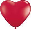 Ballons Qualatex pour modeling et sculpture Rouge Ruby ( Ruby Red) en Coeur 15cm (6")