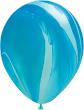 Ballons Qualatex Superagate Bleu "11"(28cm) poche de 25