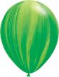 Ballons Qualatex Superagate Vert  "11"(28cm) poche 25