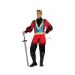 Costume Adulte Roi Médiéval bleu et rouge en ML ou XL