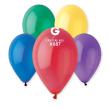 Ballon GEMAR 12'' 30 cm Assortis Crystal en poche de 50 ballons