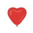 Ballons Latex GEMAR Coeur Rouge Foncé 10" 25cm diamètre poche de  50