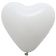 Ballons Latex GEMAR Coeur Blanc 25cm diamètre poche de  50