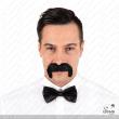 Moustache 1900 Noire autocollante