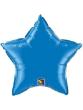 Ballon Alu étoile Saphire Blue 36 " Qualatex  90 cm