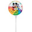 Ballons Alu rond avec tige "Mickey et ses amis" disney lot de 3 ballons gonflage à l'air (23cm)