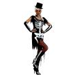 Costume Adulte Squelette Noir et Blanc Sexy taille M/L