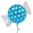 Ballon plastique Rond Forme de Bonbon 48 cm BLEU