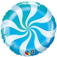 Ballon Alu  Bonbon 45cm Bleu