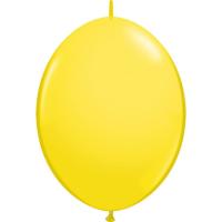 Ballons Qualatex Quicklink Jaune en poche de 50 Ballons 12 (30cm)
