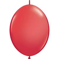 Ballons Qualatex Quicklink Rouge en poche de 50 Ballons 12 (30cm)