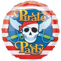 Ballon Alu Forme de Rond 45cm  Pirate Party 18