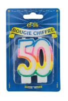 Bougie Anniversaire Chiffre 50