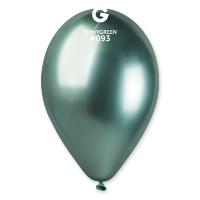 Ballon  12&#039;&#039; 30 cm SHINY Vert en poche de 4 ballons
