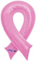 Ballon Alu Anagram Forme de ruban rose contre le cancer du sein grand mod&egrave;le