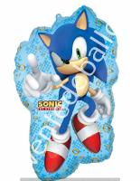 Ballon Alu Anagram forme de Sonic le H&eacute;risson supershape 76cm