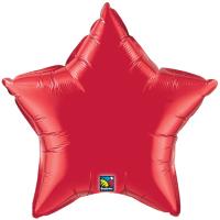 Ballon Alu Etoile Rouge Ruby 50cm (20)
