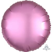 Ballon Alu Rond 18&#039;&#039; 45 cm Anagram Satin Luxe Flamingo