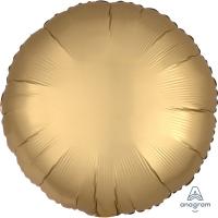 Ballon Alu Rond 18&#039;&#039; 45 cm Anagram Satin Luxe Gold Sateen
