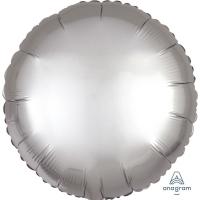Ballon Alu Rond 18&#039;&#039; 45 cm Anagram Satin Luxe Platinum