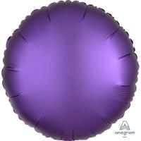 Ballon Alu Rond 18&#039;&#039; 45 cm Anagram Satin Luxe Purple Royale