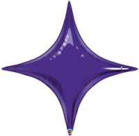 Ballon Alu forme d&#039;&eacute;toile &agrave; quatre pointes STARPOINT Violet  (40) 1metre