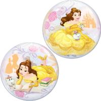 Ballon BUBBLES Qualatex 56cm de diam&egrave;tre Princesse Belle  Disney