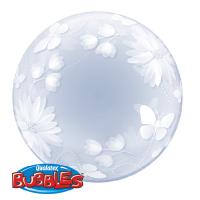 Ballon Bubble Deco Bubble 20  ( 51 cm ) papillons et fleurs