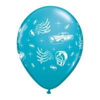 Ballon Qualatex Assortis Impression Ann&eacute;es 50 - 11 (28cm) Poche de 25 Ballons