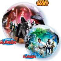 Ballon BUBBLES Qualatex 56cm de diam&egrave;tre  Star Wars Disney